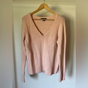 Pink V-Neck Sweater